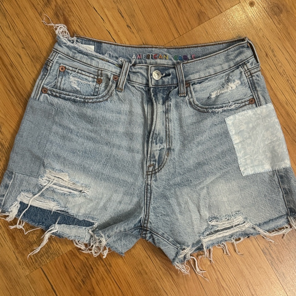 American Eagle Pride Jean Shorts Sz 4